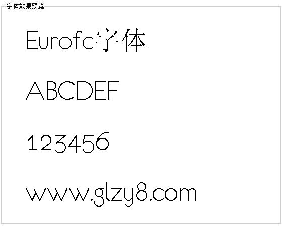 Eurofc字体