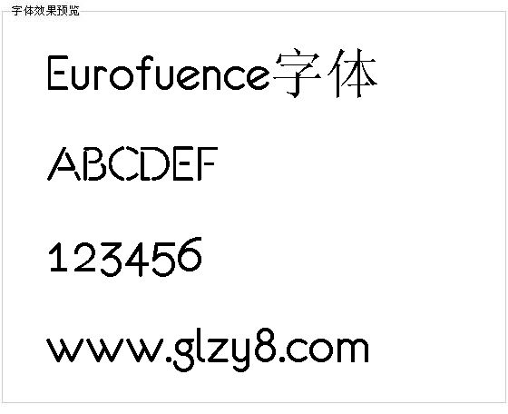 Eurofuence字体