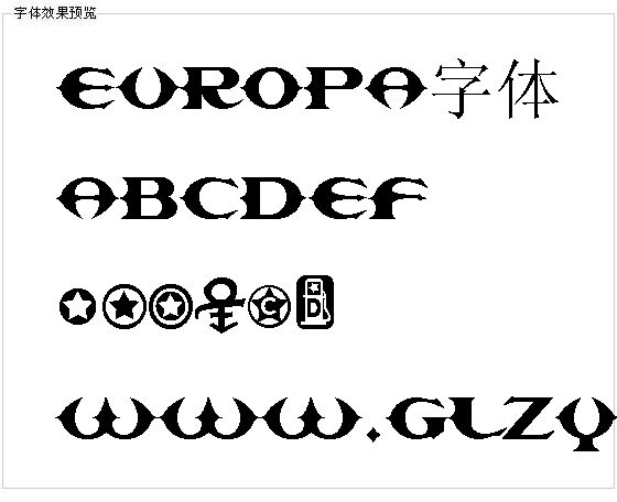 Europa字体