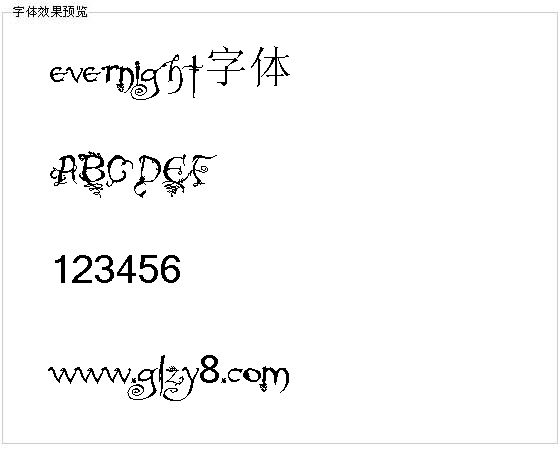 evernight字体