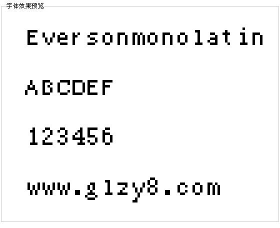 Eversonmonolatin字体