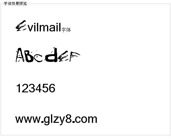 Evilmail字体