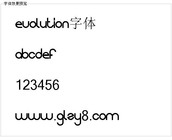 Evolution字体