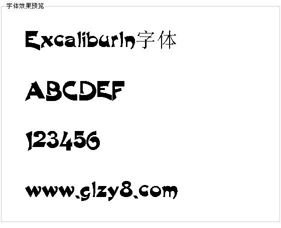 Excaliburln字体