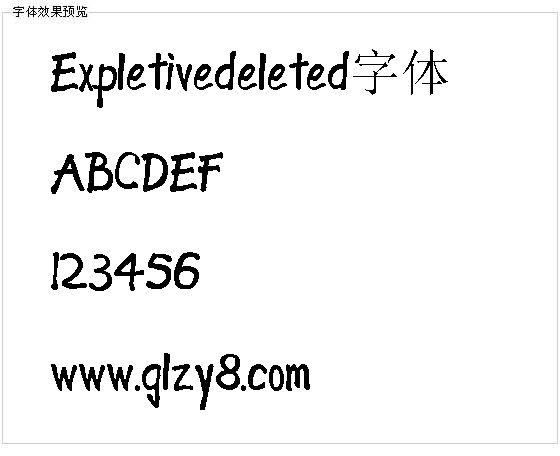 Expletivedeleted字体