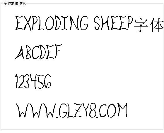 Exploding Sheep字体