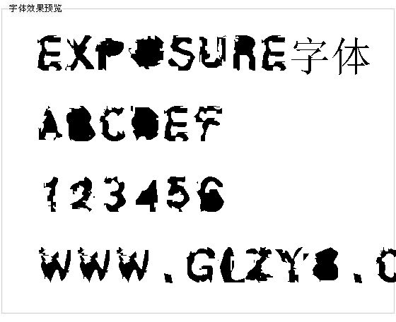 Exposure字体