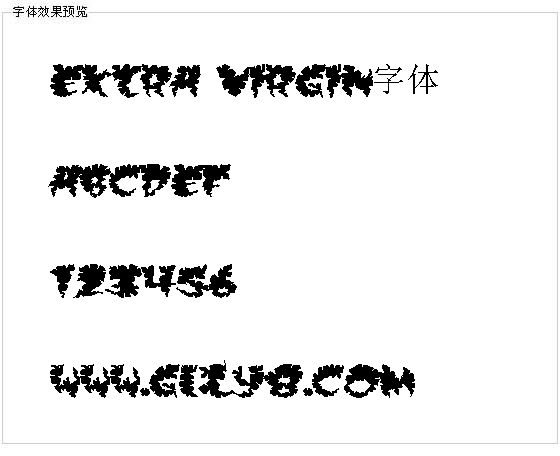 Extra virgin字体