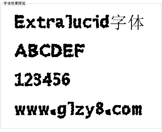 Extralucid字体