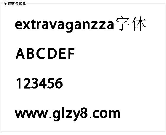 extravaganzza字体