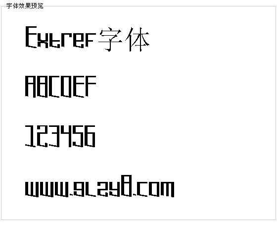Extref字体