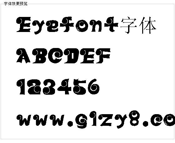 Eyefont字体