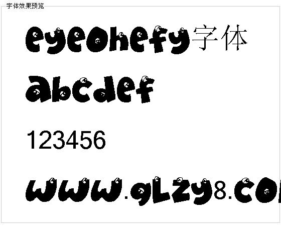 Eyeohefy字体