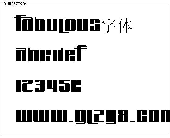 Fabulous字体