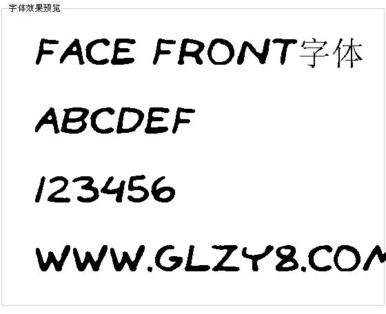 Face Front字体