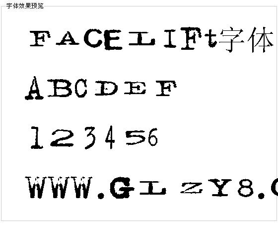 Facelift字体