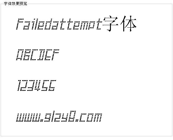 Failedattempt字体