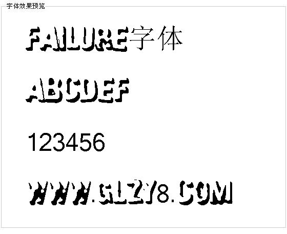 Failure字体