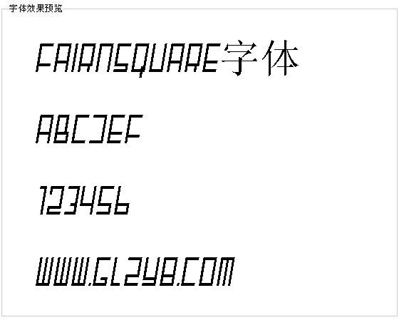 FairNSquare字体