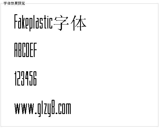 Fakeplastic字体