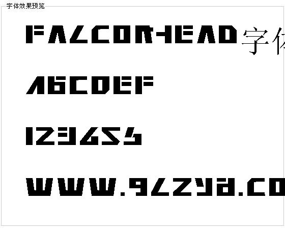 Falconhead字体