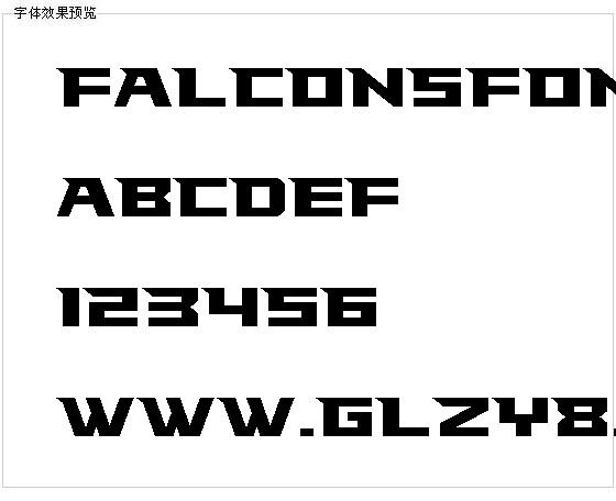 Falconsfont字体