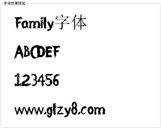 Family字体