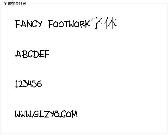 Fancy Footwork字体