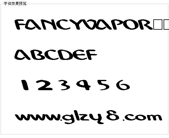 FANCYVAPOR字体