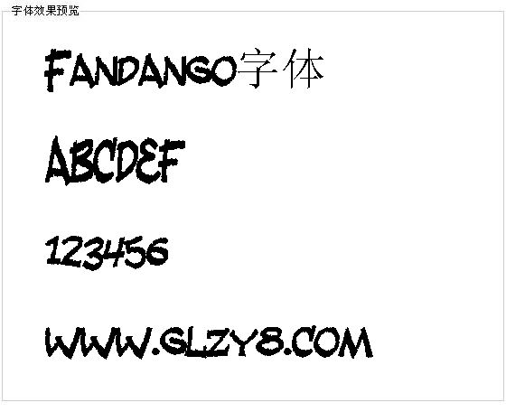 Fandango字体