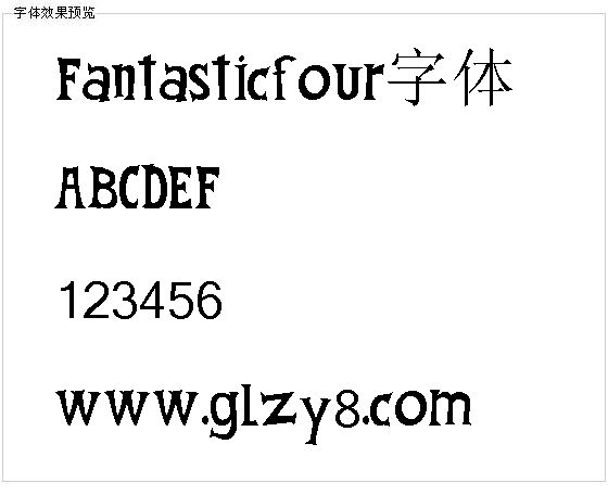 Fantasticfour字体