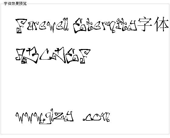 Farewell Eternity字体