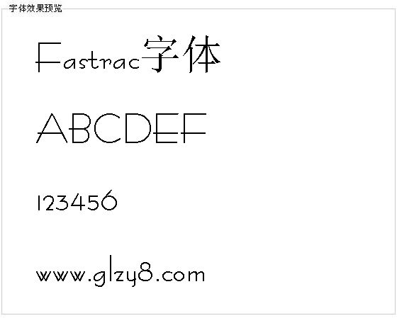 Fastrac字体