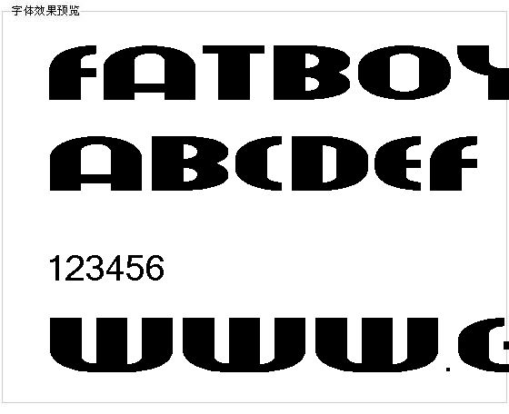 Fatboy字体