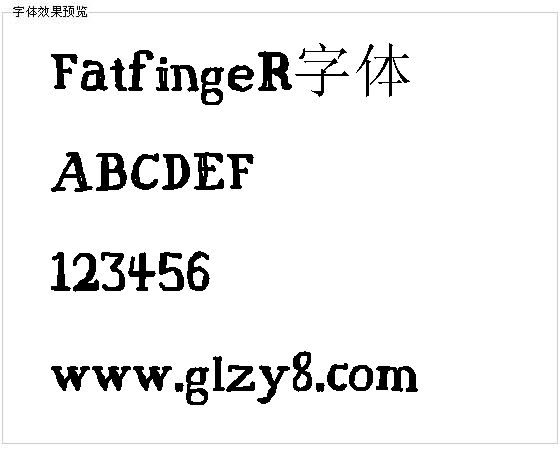 FatfingeR字体