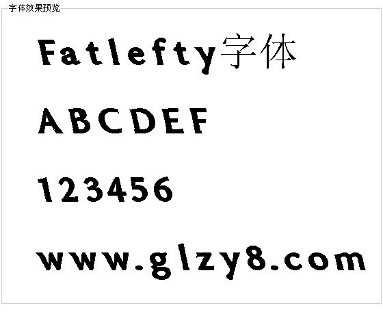 Fatlefty字体