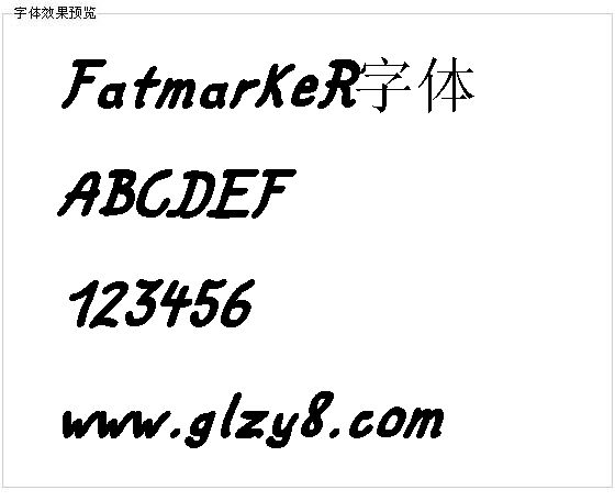 FatmarkeR字体