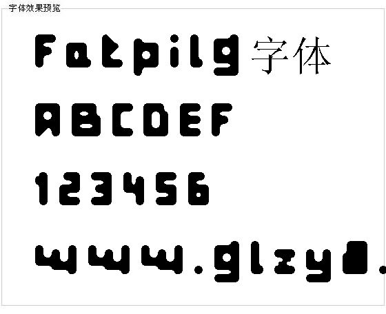 Fatpilg字体