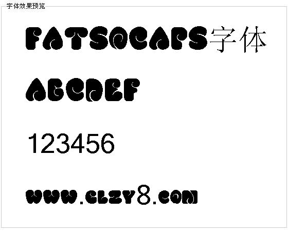 FATSOCAPS字体