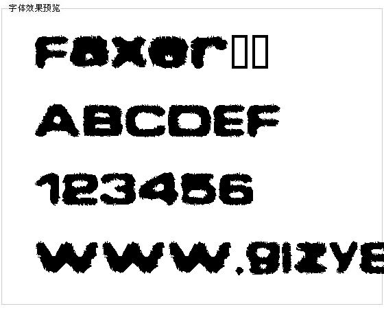 Faxer字体