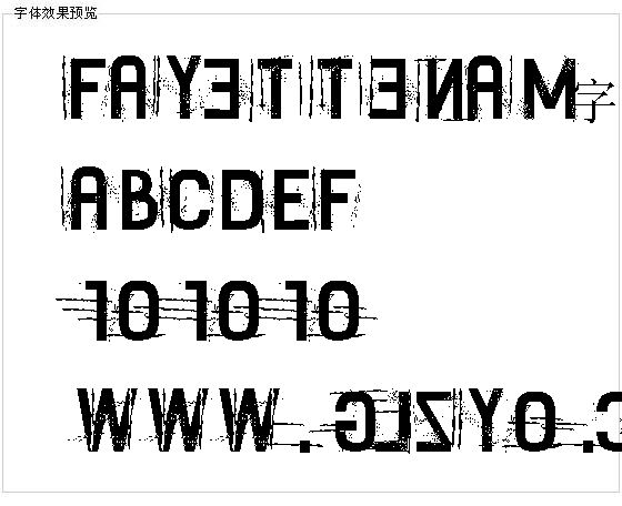 Fayettenam字体