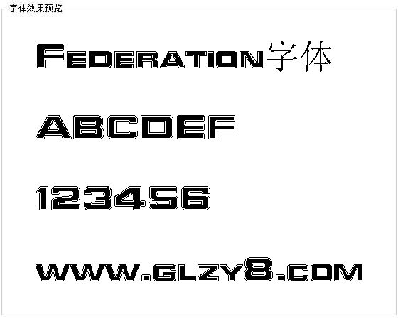 Federation字体