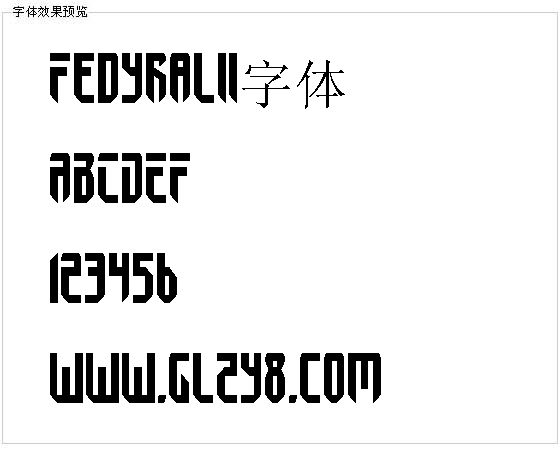 Fedyralii字体