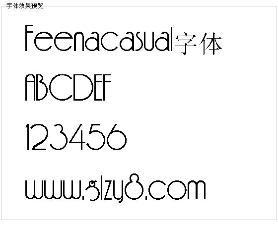 Feenacasual字体