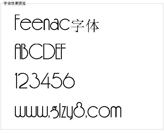 Feenac字体