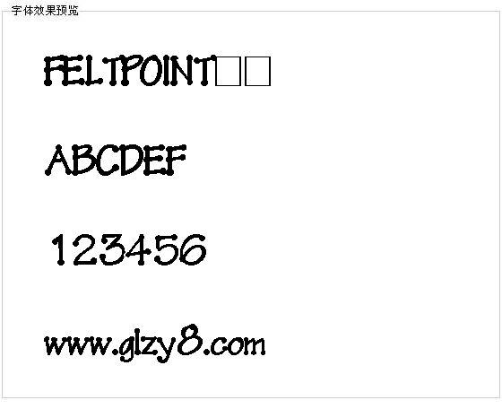 FELTPOINT字体