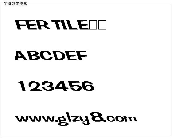 FERTILE字体
