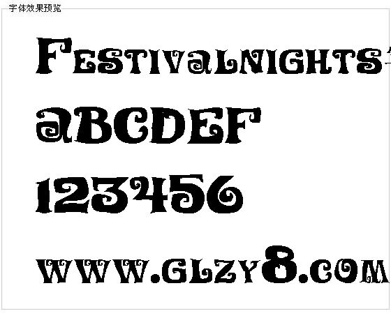 Festivalnights字体