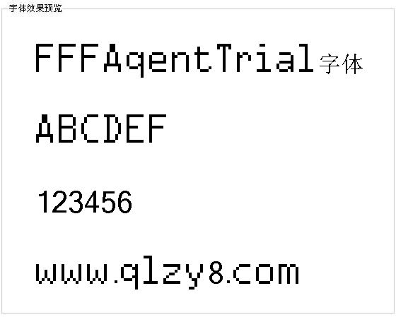 FFFAgentTrial字体