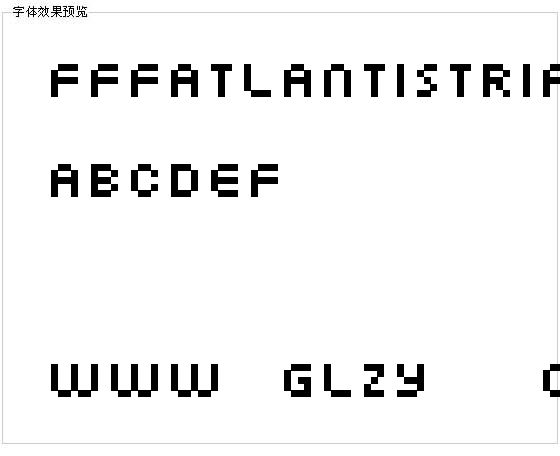 FFFAtlantisTrial字体